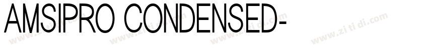 AMSIPRO CONDENSED字体转换
